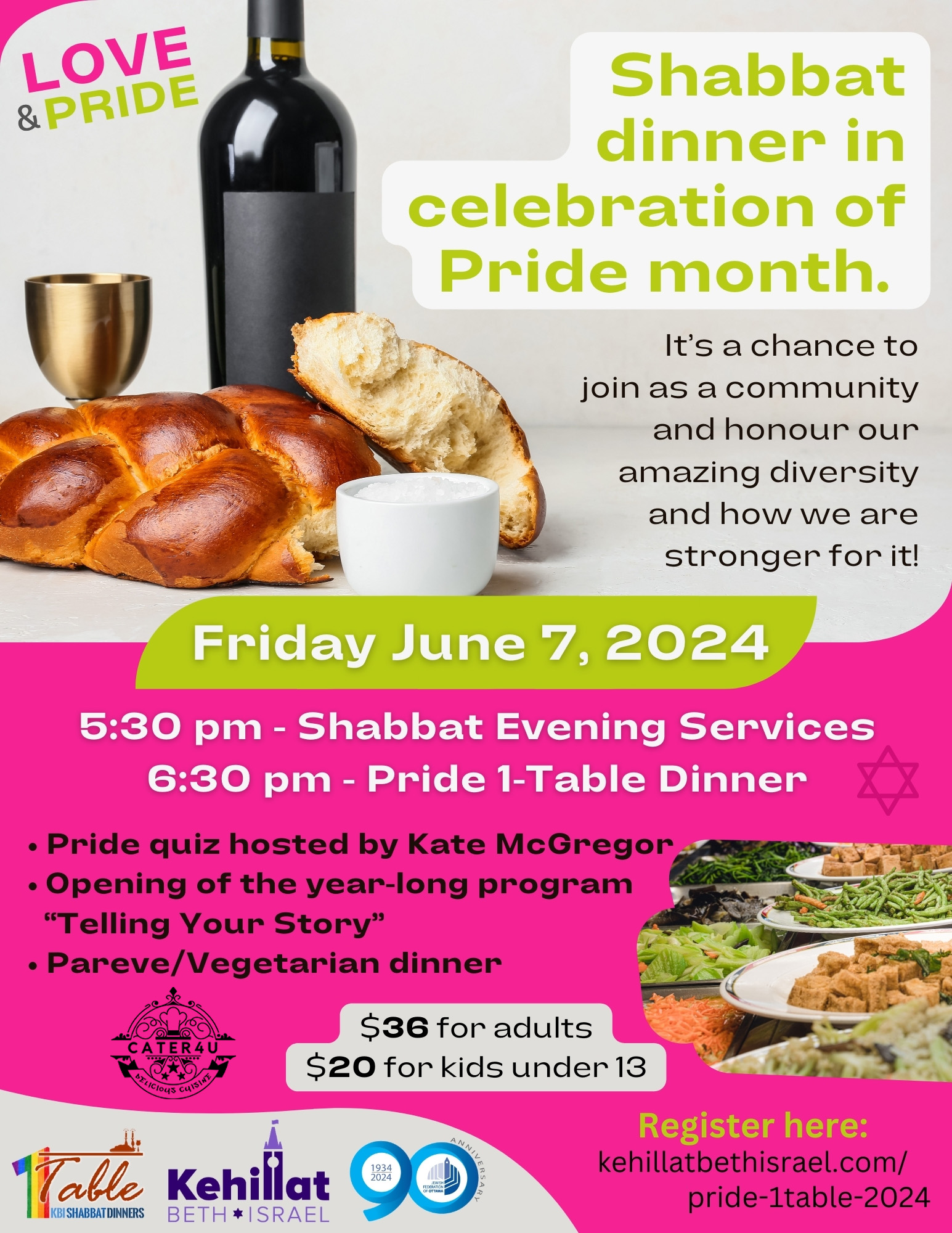 Pride Shabbat 1Table Dinner