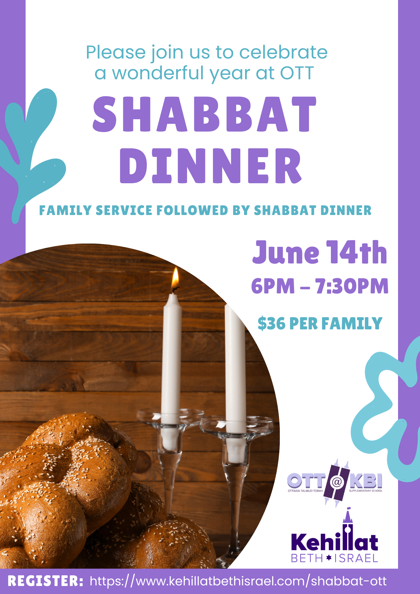 Shabbat dinner for OTT families