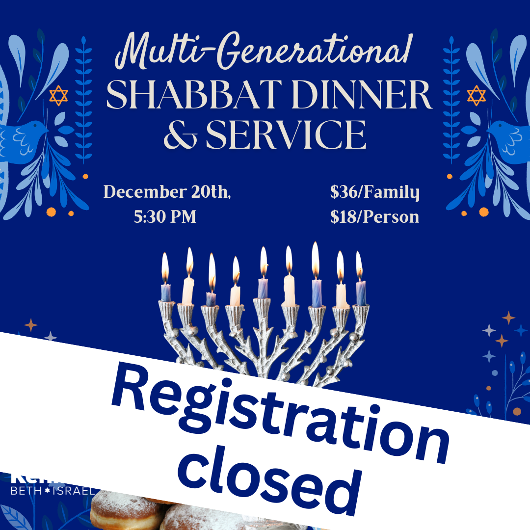 Multi-Generational Shabbat Dinner & Service