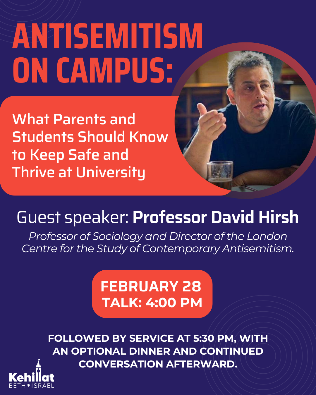 Guest speaker: Professor David Hirsh