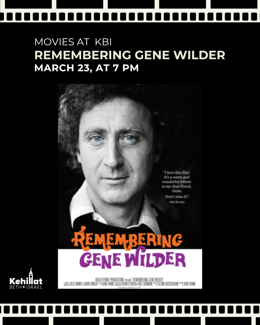 Movies at  KBI: Remembering Gene Wilder
