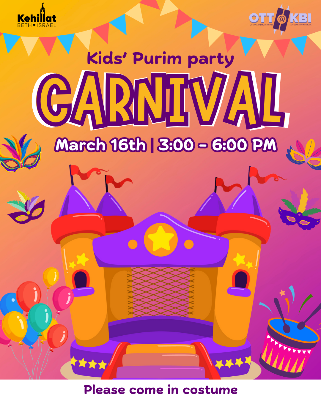 Kids’ Purim party