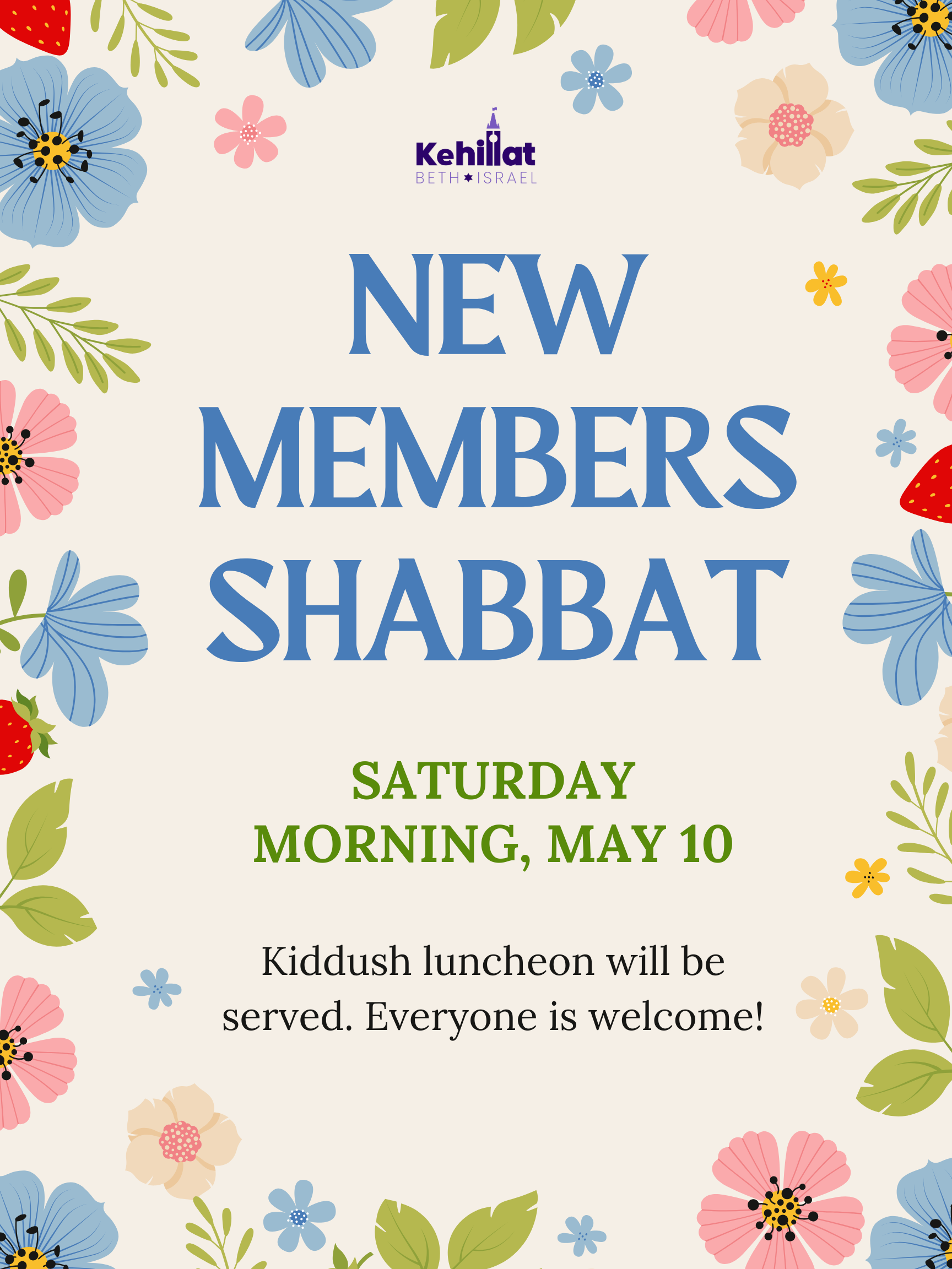 New Members Shabbat