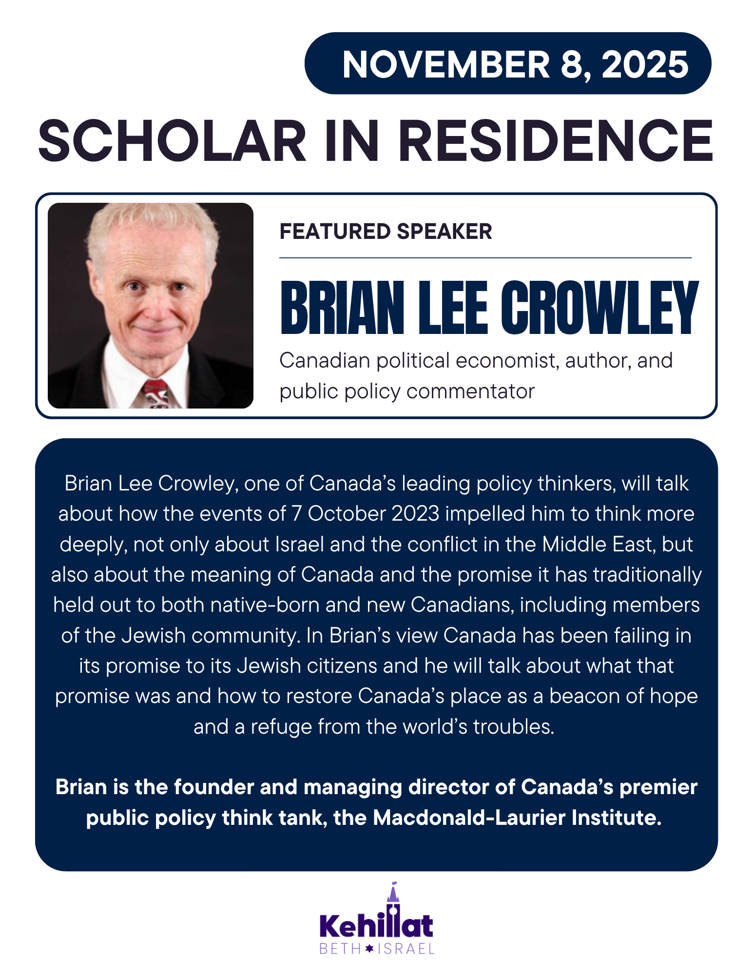 Scholar in residence: Brian Lee Crowley