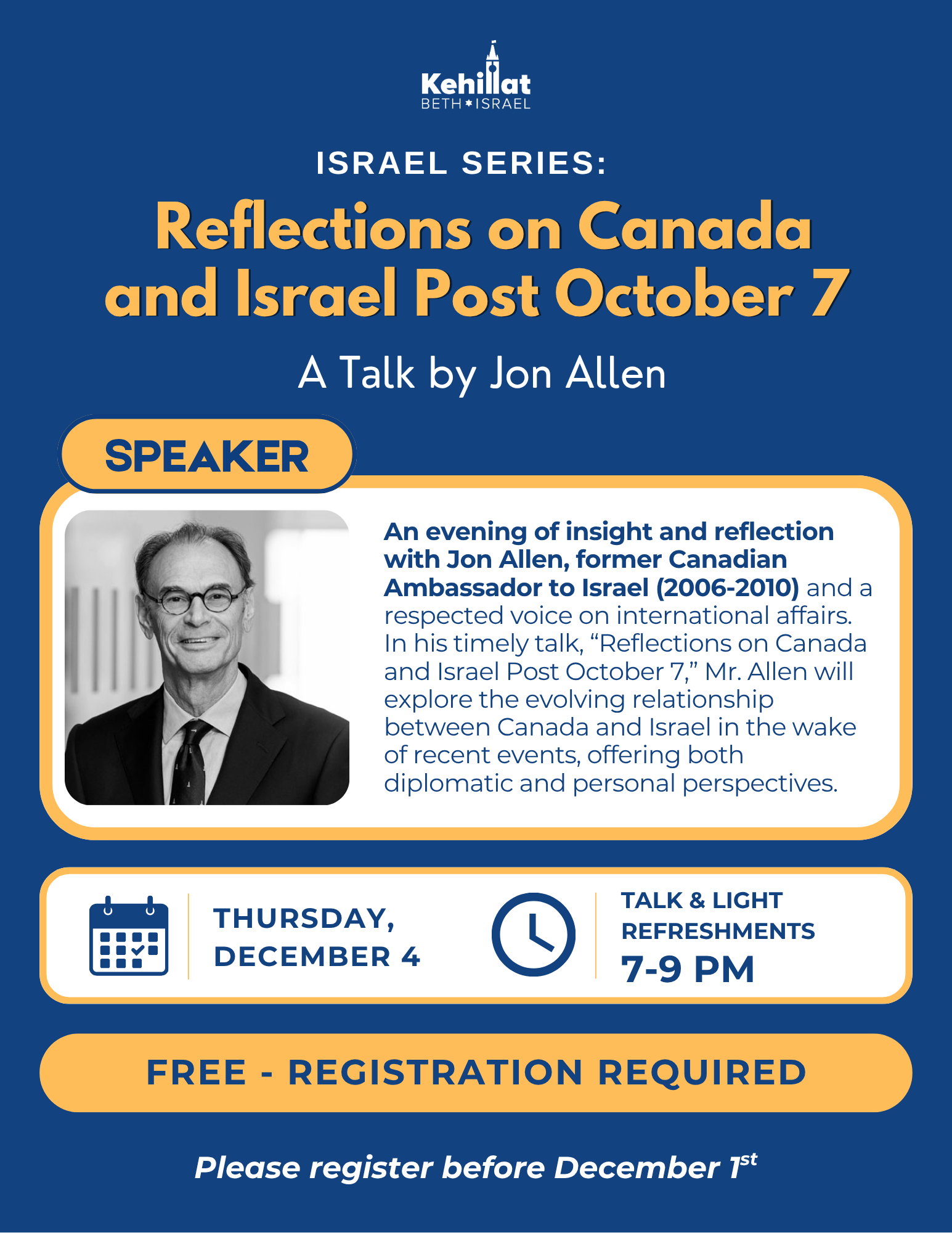 Israel Series: Reflections on Canada and Israel Post October 7