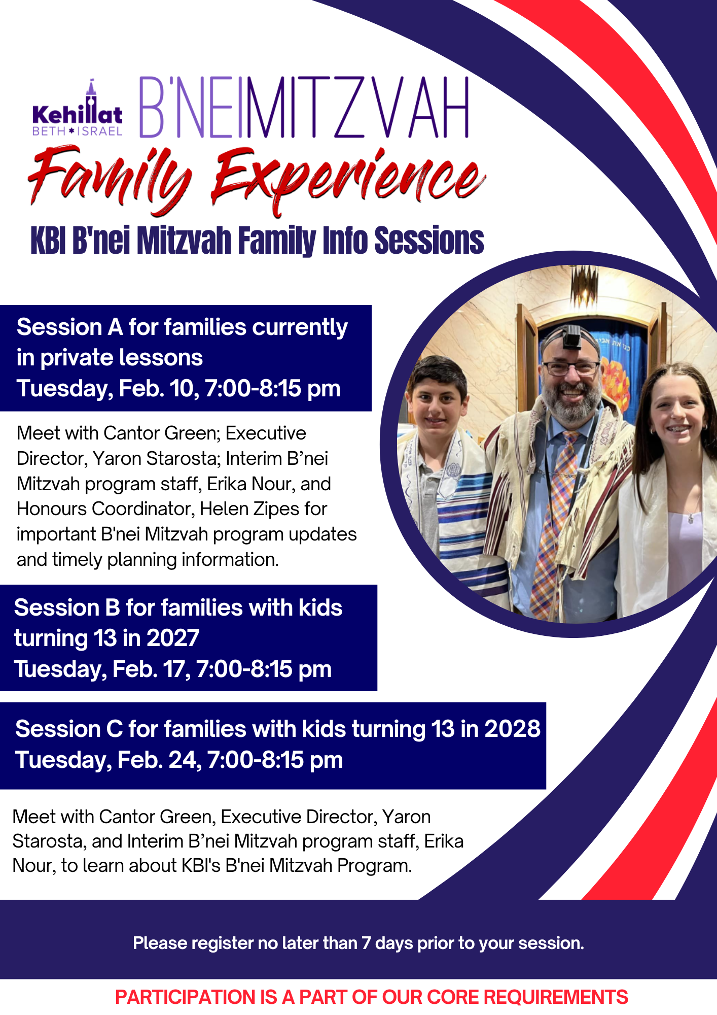 KBI B'nei Mitzvah Family Info Sessions