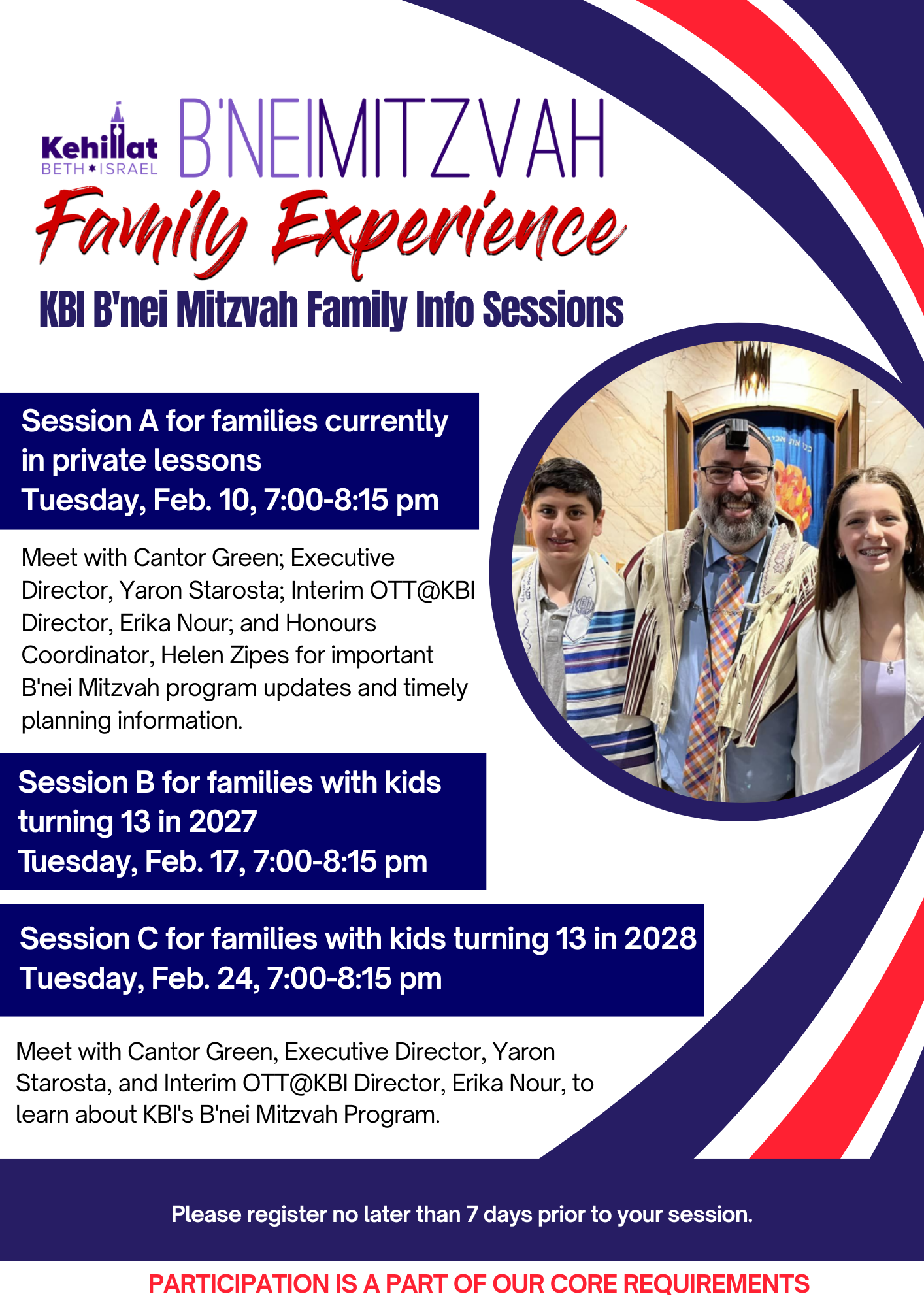 KBI B'nei Mitzvah Family Info Sessions