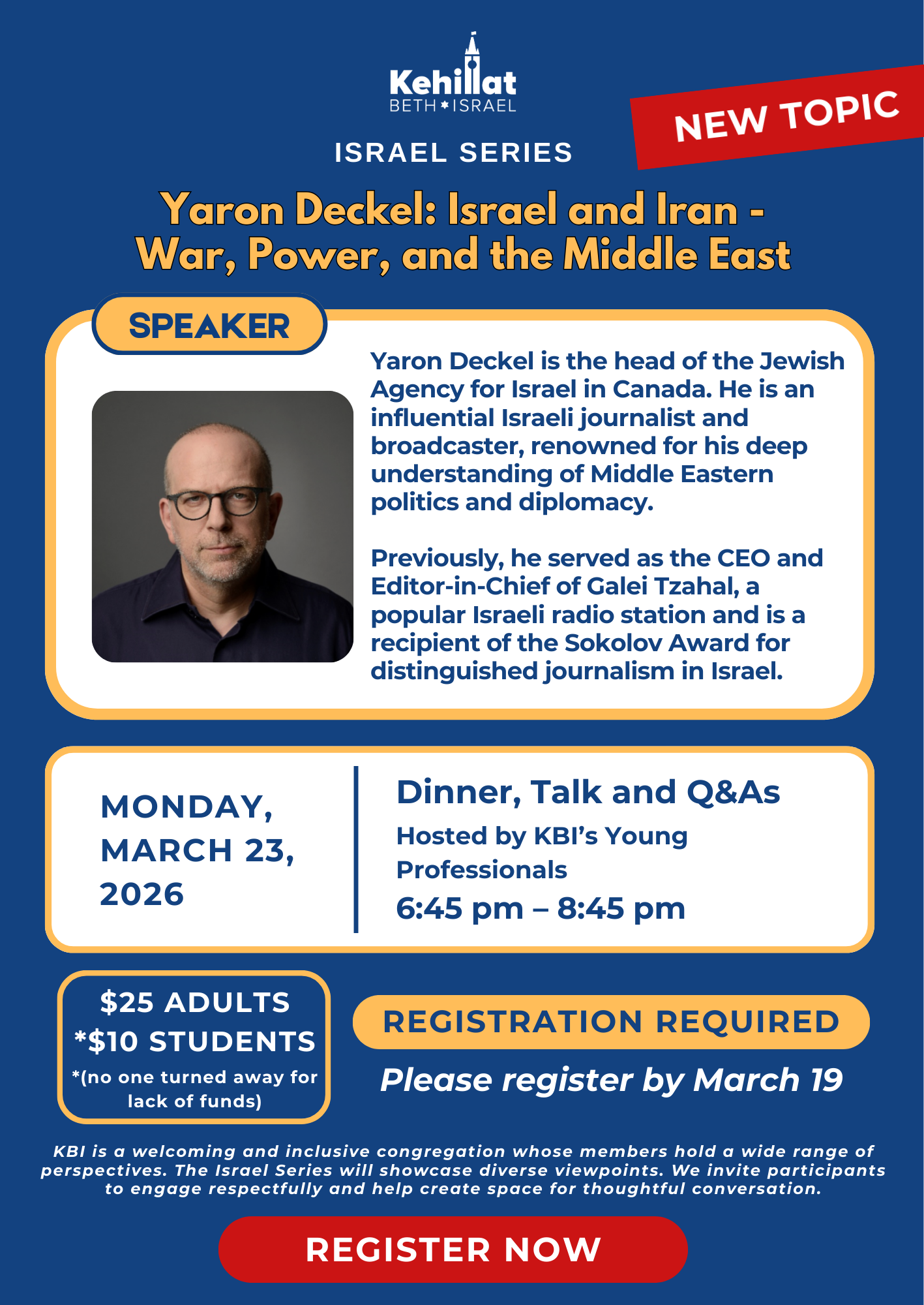 Israel Series: Yaron Deckel - Israeli Society Between Unity, Polarization, and the Road Ahead