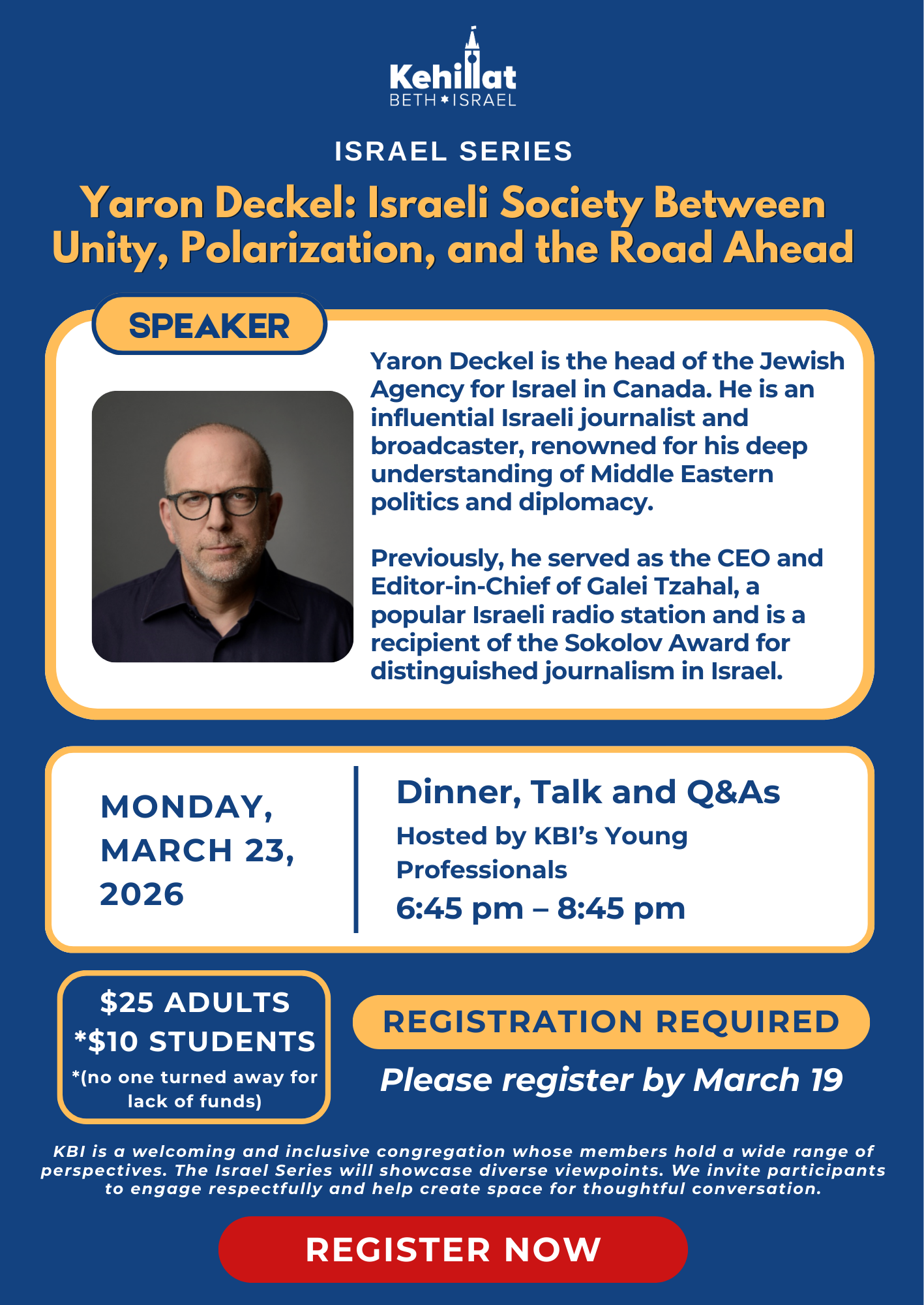 Israel Series: Yaron Deckel - Israeli Society Between Unity, Polarization, and the Road Ahead